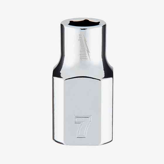 Головка хромированная метрическая 3/8'' MILWAUKEE, 7мм Одесса