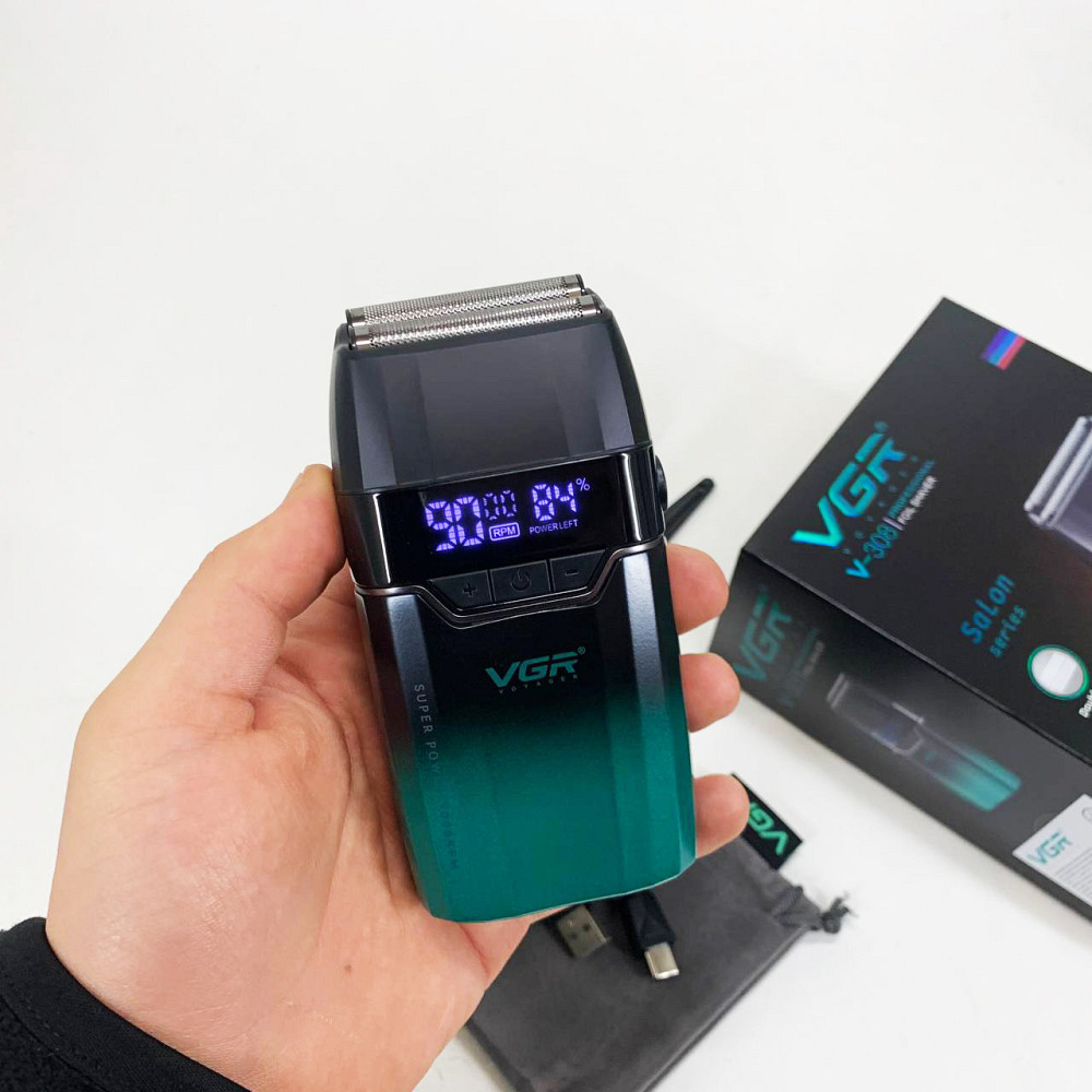 Електробритва-шейвер чоловіча VGR V-308, Електрична бритва джемей акумуляторна, Портативна бритва ES-98 Львів - фото 4