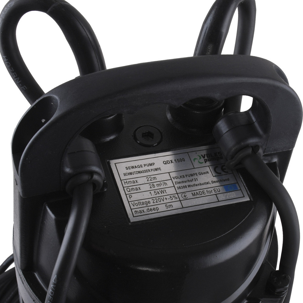Насос дренажный VOLKS pumpe QDX1500 1,5кВт (000025916) Киев - изображение 4