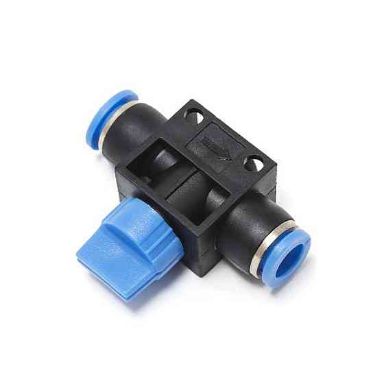 Фітинг для пластикових трубок з краном 10 x 10 мм Partner SHVFF10-10 Одеса