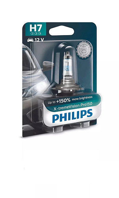 Галогеновая лампа PHILIPS 12972XVPB1 H7 55W 12V X-tremeVision Pro150 +150% B1 Харків - фото 1