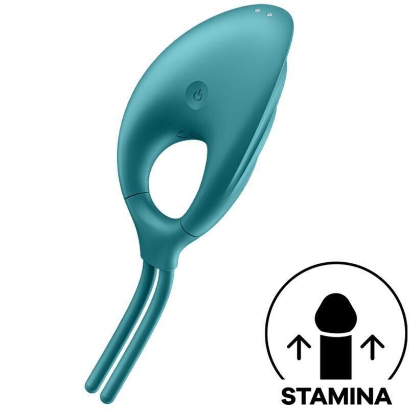 Эрекционное виброкольцо лассо Satisfyer Swordsman Green, крепкая фиксация, 10 режимов, мощный мотор Sex Aura Киев - изображение 2