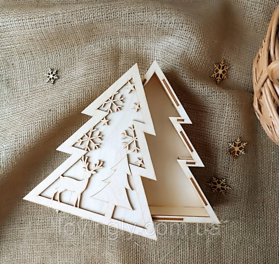 Упаковка для новогоднего подарка Елка Ирпень - изображение 1