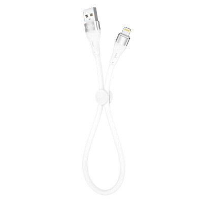 Дата кабель USB 2.0 AM to Lightning 0.25m 2.4A white XO (XO-NB179-BK) Винница - изображение 1