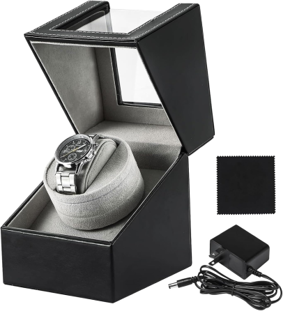 Ротомат, Віндер, Скринька для автопідзаводу годинника (Watch Winder) для автопідзаводу годинника, 1 слот, тихий мотор, екошкіра Київ