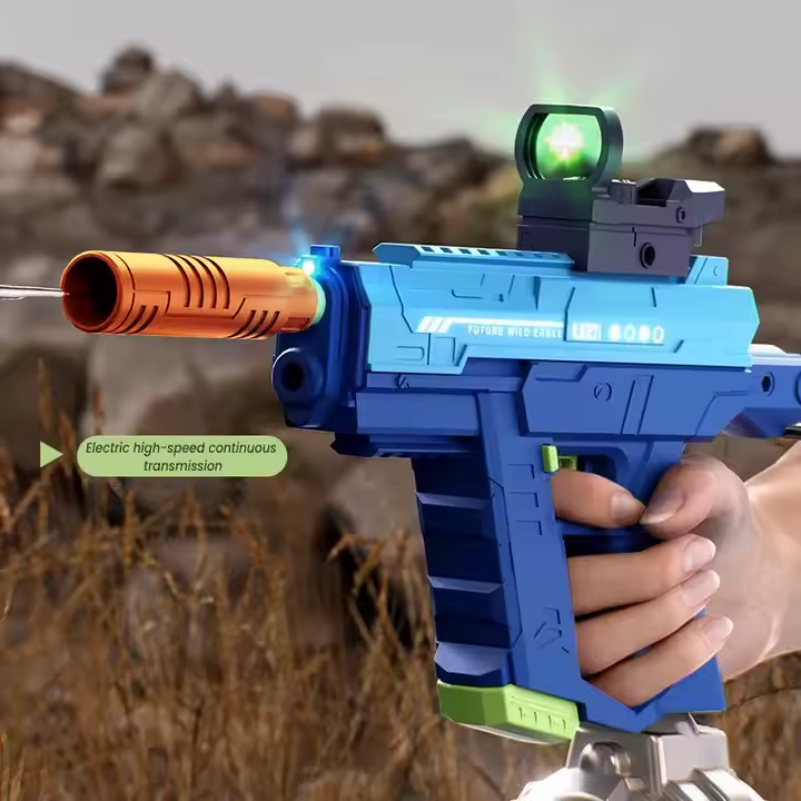 Водний пістолет для дітей, автоматичний електричний бластер, іграшковий водний пістолет UZI Кам'янець-Подільський - фото 2