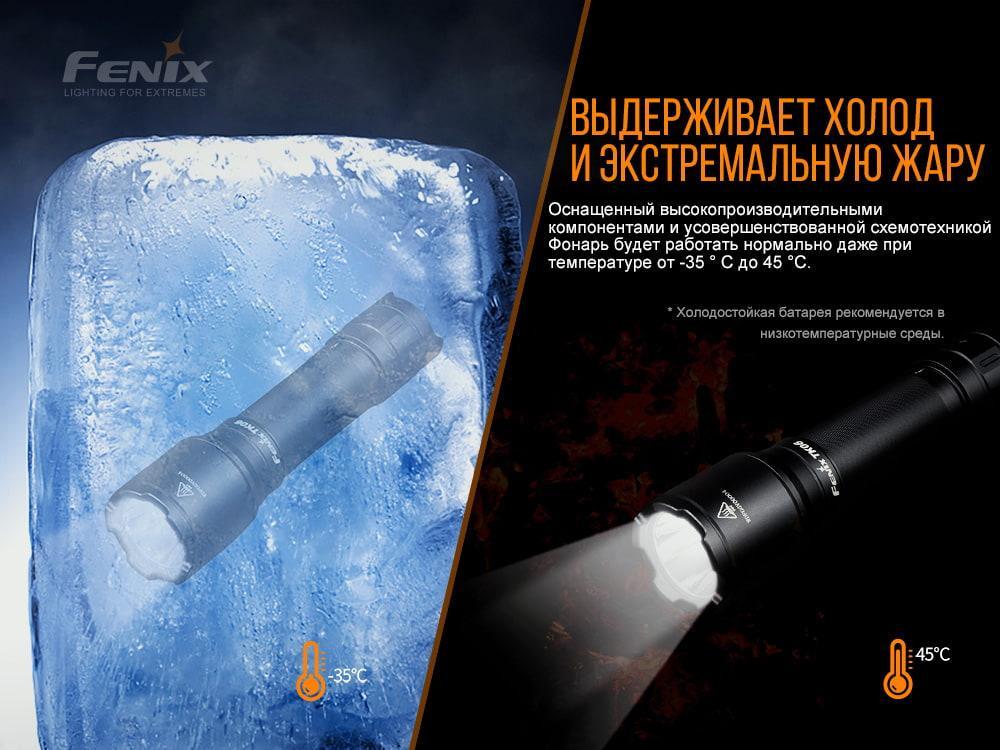 Ручний тактичний ліхтарик Fenix TK06 800лм (Чорний) Вінниця - фото 6