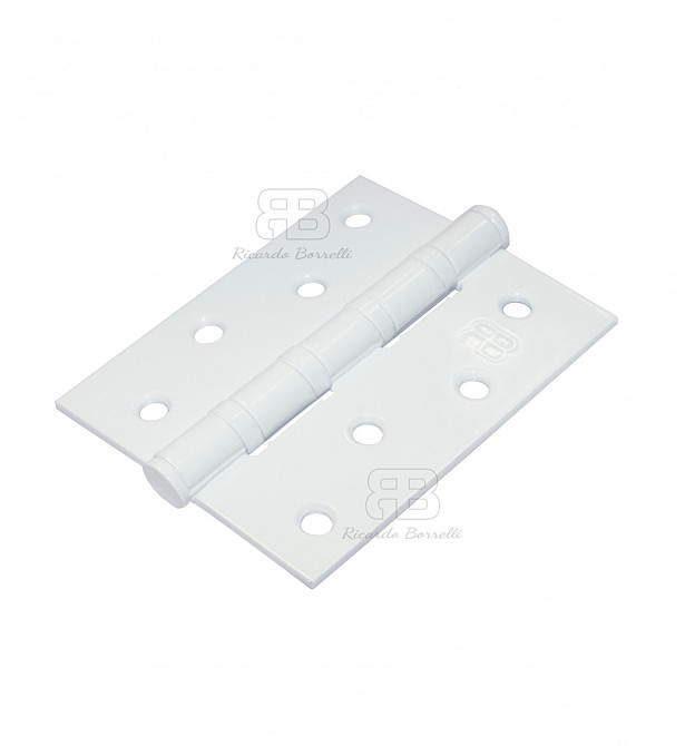 Петля врізна універсальна Ricardo Borelli 100х75х2.5 мм на підшипниках MW матовий білий Київ - фото 1