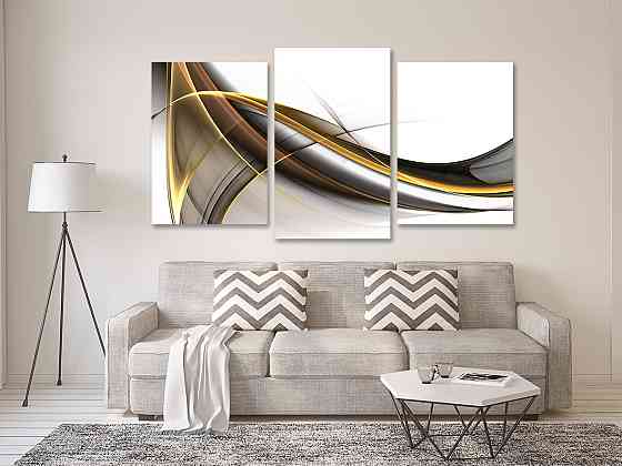 Модульна картина у вітальню/ спальню Абстракція Art-525_3 Київ