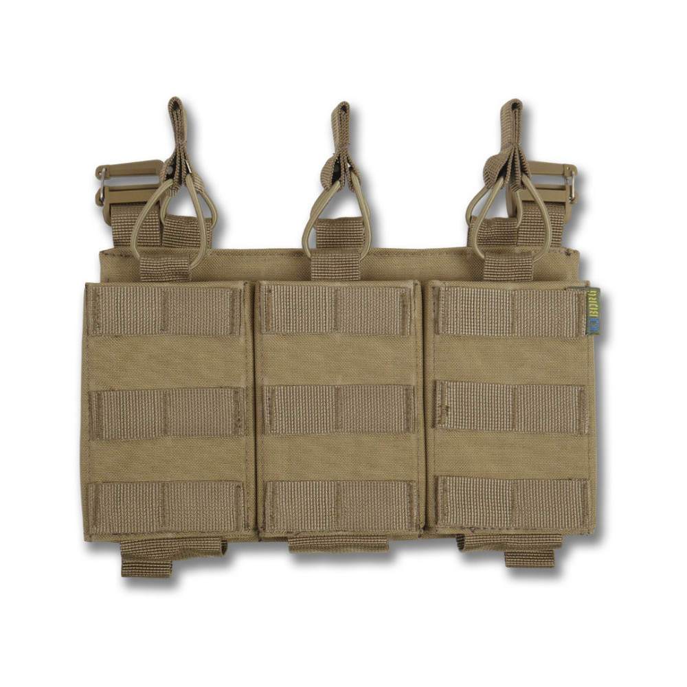 Зʼємна передня панель до плитоноски з підсумками під 3 магазини койот Київ - фото 2