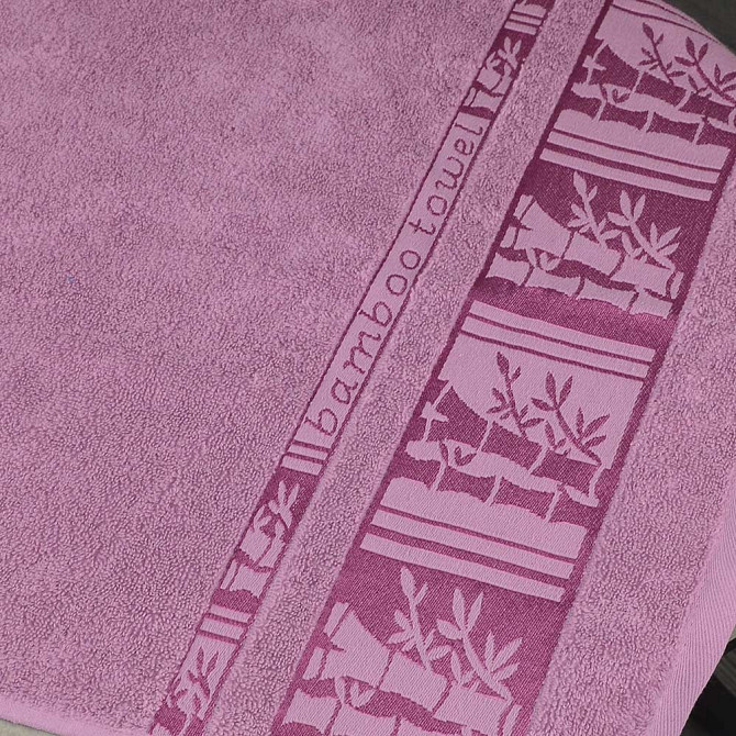 Набір рушників для ванної 2шт GM Textile 50х90см, 70х140см BambooN 450г / м2 (пудровим) Суми - фото 3
