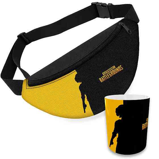 Дитячий набір PUBG сумка-бананка + керамічна кружка з принтом (5655) Київ