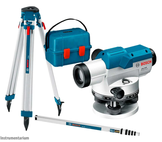 Професійний оптичний нівелір Bosch GOL 26 D+BT 160+GR 500: 360 градусів, до 100м, 26х зум Київ