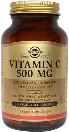 Вітамін С аскорбінова кислота Solgar Vitamin C 100 капс Київ