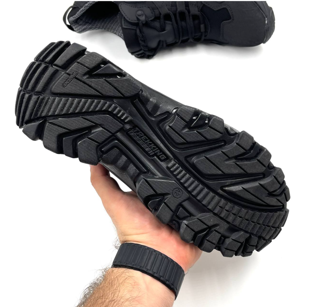 Мужские военные демисезонные черные кроссовки Gore-Tex, тактические мужские водонепроницаемые кроссовки Львов - изображение 3