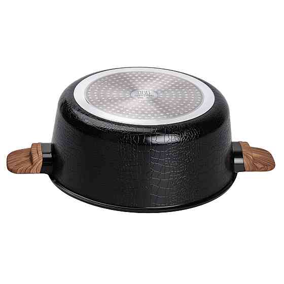 Каструля алюмінієва з керамічним покриттям 7.7 л чорна Київ