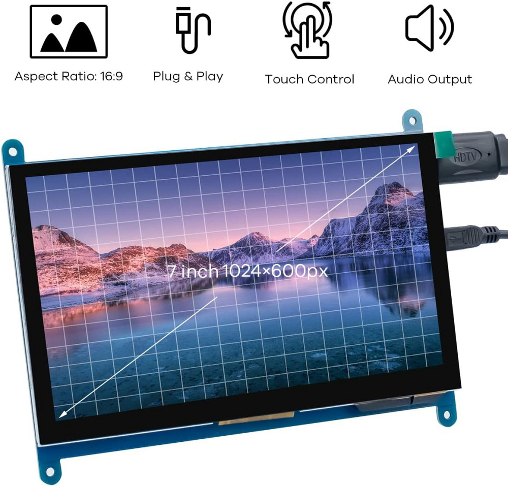 Сенсорний дисплей 7 дюймів LAFVIN IPS LCD Touch Screen Луцьк - фото 2