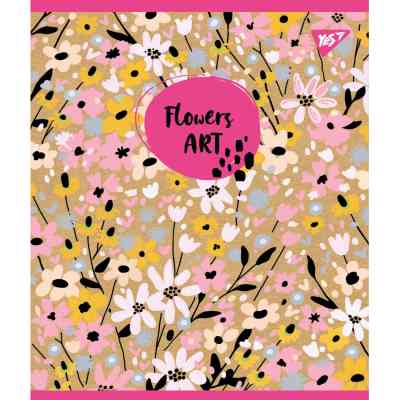 Тетрадь Yes А5 Flowers Art Крафт 18 листов клетка (765080) Винница
