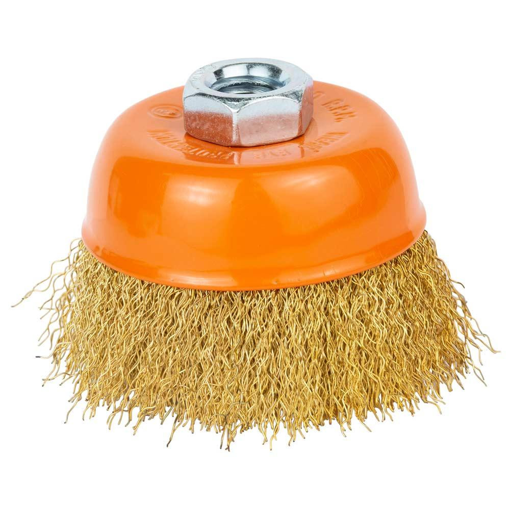Щітка дротяна чашоподібна Ø 85 мм М14 × 2 мм (латанована) GRAD (9033085) Київ - фото 1