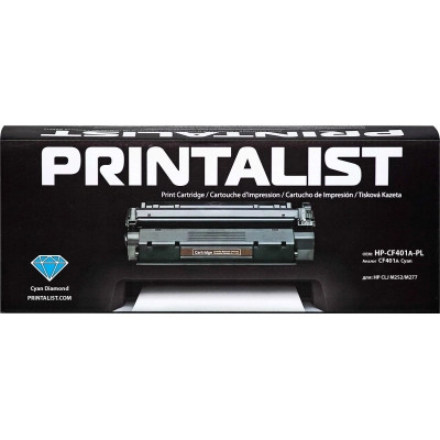 Картридж Printalist HP LJ M252/M277 CF401A Cyan (HP-CF401A-PL) Винница - изображение 1