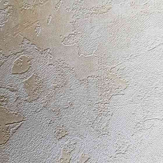 Шпалери метрові вінілові на флізелін 24 Carati Cristiana Masi під штукатурку структурні молочні з золотистим Київ