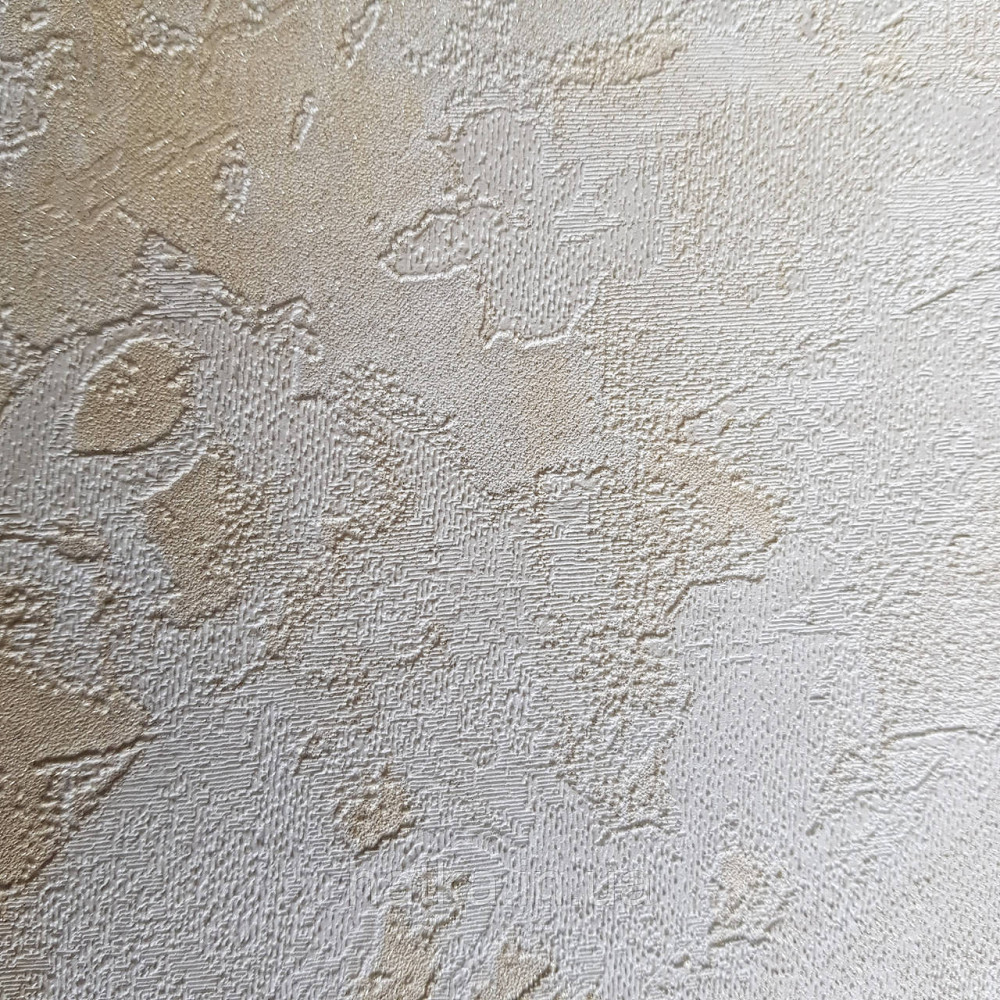 Шпалери метрові вінілові на флізелін 24 Carati Cristiana Masi під штукатурку структурні молочні з золотистим Київ - фото 1