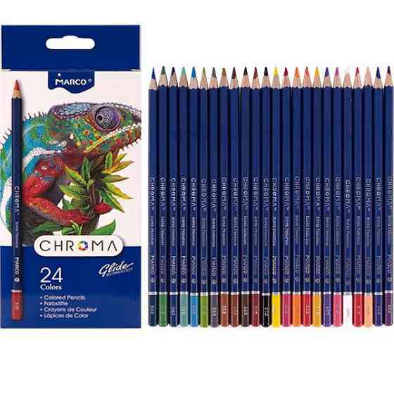 Олівці кольорові "Marco" "Chroma" 24кол 8010-24CB шестигранні, шт Київ