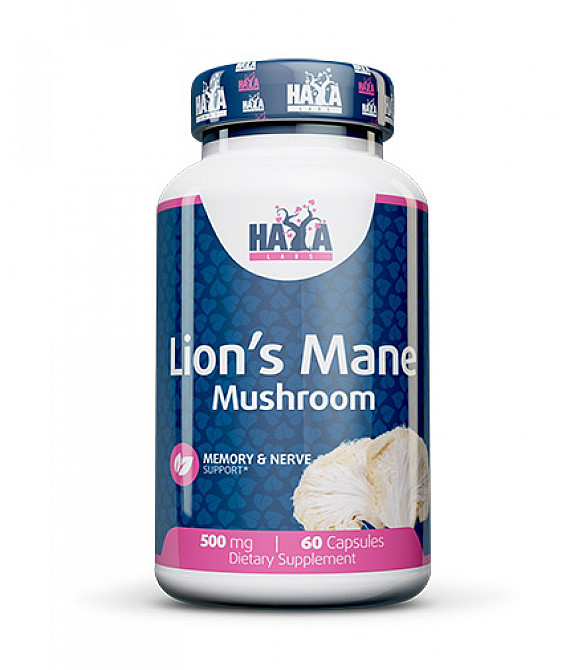 Львиная грива Haya Labs Lion's Mane Mushroom 500mg 60 caps Луцк - изображение 1
