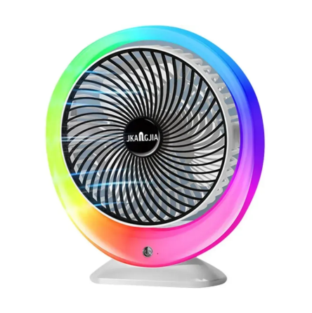 Вентилятор портативный Mini fan VU-04 JKJ-103 c LED RGB подсветкой Type-C Винница