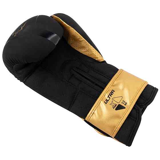 Боксерські рукавички Powerplay 3024 Ultra Mat Black Gold 8 унцій Кам'янське