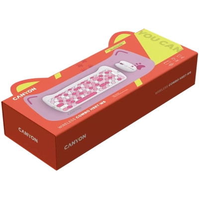 Комплект Canyon HSET-W6 Kitty Edition Wireless UA Pink (CNS-HSETW6PK) Вінниця - фото 6