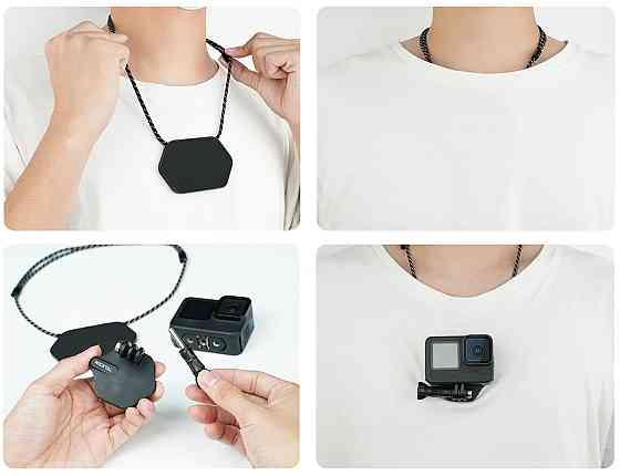 Крепление магнитное для экшн камеры на шею на клея Telesin TE-MMK-001 Киев