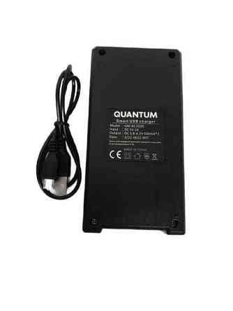 QM-BC2020 Зарядний пристрій Quantum QM-BC2020 для Li-ion 3.7 V акум. 10440-26650 (5V, 2A) 2 slot (USB) Рівне