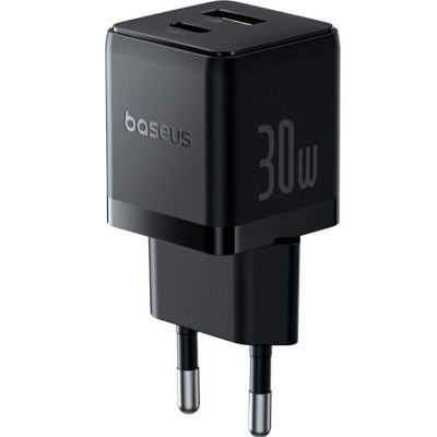 Зарядний пристрій Baseus Palm Fast Charger C+U 30W cluster black (P1011160A113-00) Вінниця - фото 3