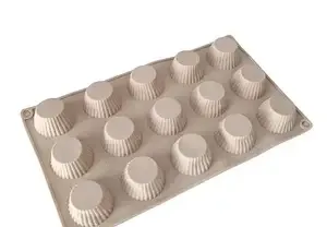 Силіконова форма для випікання на 15 осередків, розмір 28×16×2,5 см – універсальна форма для десертів Одеса - фото 1