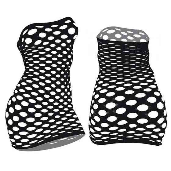 Сексуальное платье сетка one size черный Киев