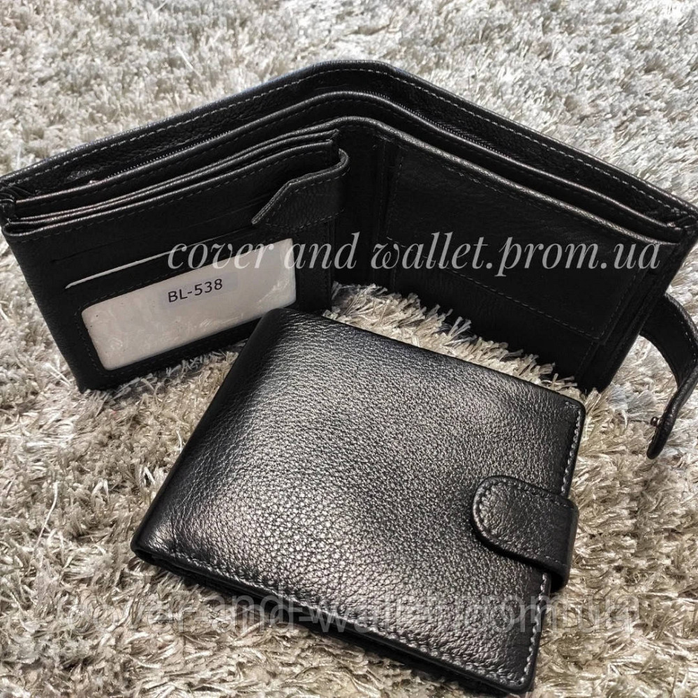 Солідний чоловічий гаманець для грошей і документів з натуральної шкіри MD 538 Київ - фото 3