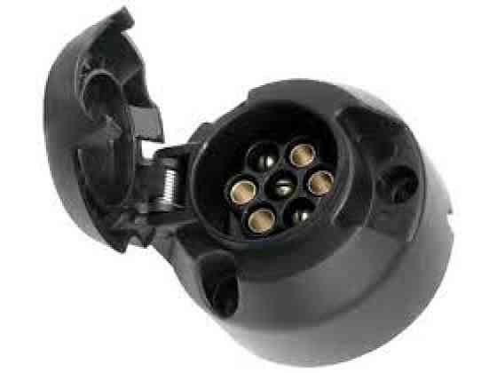 Роз'єм фаркопа для причепа на 7 контактів (7 PIN) ПС 300 мама (пластик) Київ