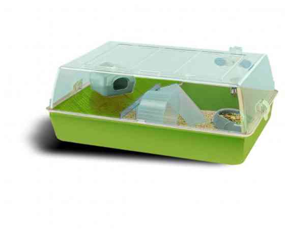 Літак з дахом для хом'яків і гризунів Ferplast Mini Duna Hamster (Ферпласт Міні Дюна Хамстер) Зелений Запоріжжя
