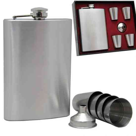 Набір фляга з чарками та лійкою для віскі та коньяку. Вінниця