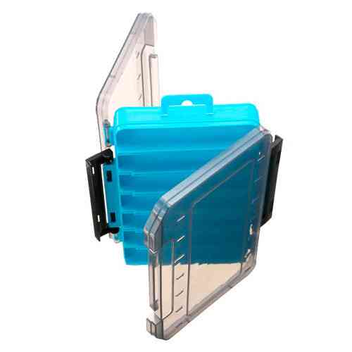 Коробка органайзер двостороння для снастей 195x130x37мм, 14 відділень, риболовля Київ