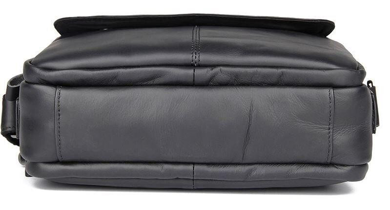 Сумка Vintage 14548 из натуральной кожи зернистая Черная Киев - изображение 9