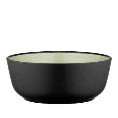 Салатник Ardesto Bolzano 720мл, кераміка, чорно-зелений, (AR2916BM) Винница