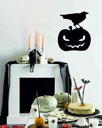 Декоративне настінне Панно «Хеллоуїн — гарбуз», Декор на стіну 50*41 см Київ