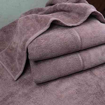 Набор полотенец велюр/махра 2шт GM Textile 50x90см, 70x140см Премиум качества Milado 550г/м2 (Пепель Сумы