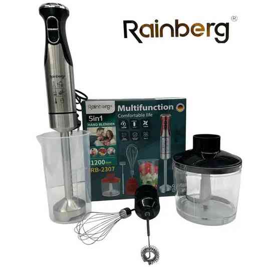 Блендер 5в1 Rainberg RB-2307 многофункциональный погружной и стационарный Black TM-33 Львов