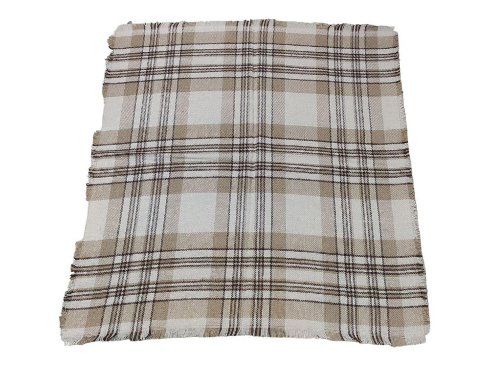 Платок полушерстяной 85х85 молочный Киев - изображение 2