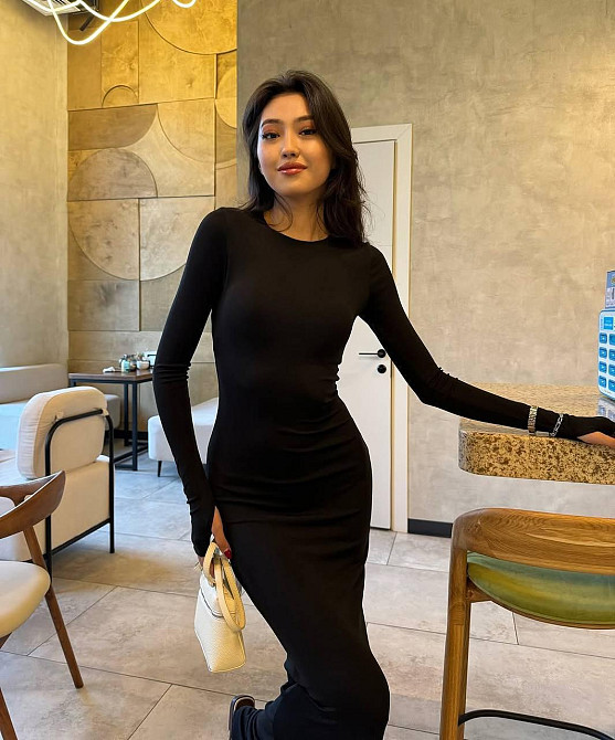 Женское элегантное романтическое длинное платье, плотный микродайвинг Одесса - изображение 2