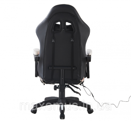 Компьютерное кресло для геймера с подсветкой массажем пультом Bonro B 1 4 4 кресло геймерское с подставкой для ног белое Мостиска