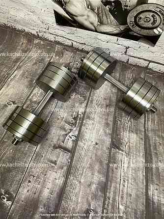 Гантелі набірні 2 по 36 кг гантелі, гирі, штанги і диски металеві без покриття Київ